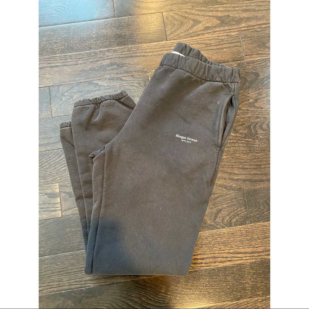 Black Track Joggers with Subtle Logo